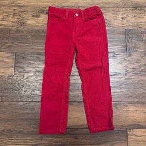 H&M Girls' Red Corduroy Pants 5T